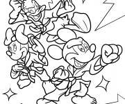 Coloriage Personnages de Disney arts martiaux