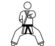Coloriage Position de karat&eacute;