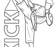 Coloriage Sport de Taekwondo