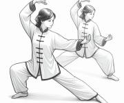 Coloriage Tai Chi adulte cp