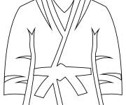 Coloriage Tenu d'art martial emoji