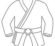 Coloriage Uniforme de karate