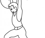 Coloriage Athl&egrave;te stylis&eacute;