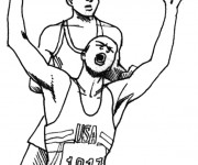 Coloriage Athl&eacute;tisme au crayon