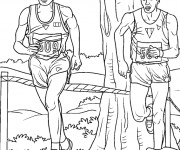 Coloriage Athl&eacute;tisme Marathon