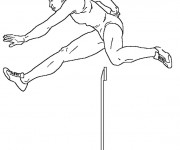 Coloriage Femme Athl&eacute;te