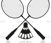 Coloriage Badminton et Équipements