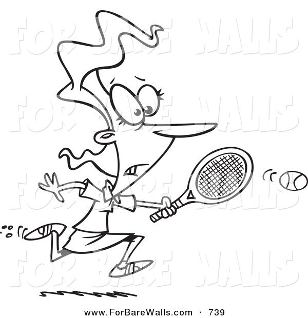 Coloriage et dessins gratuits Humoristique Badminton à imprimer