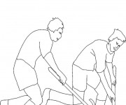 Coloriage Sport de Hockey