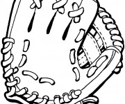 Coloriage Gant de Baseball