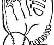 Coloriage Gant de Baseball &agrave; t&eacute;l&eacute;charger