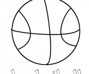 Coloriage Balle de Basket