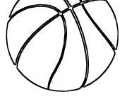 Coloriage Balle de Basket NBA