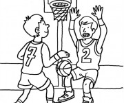 Coloriage Basket maternelle