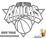 Coloriage Basket NBA Knicks