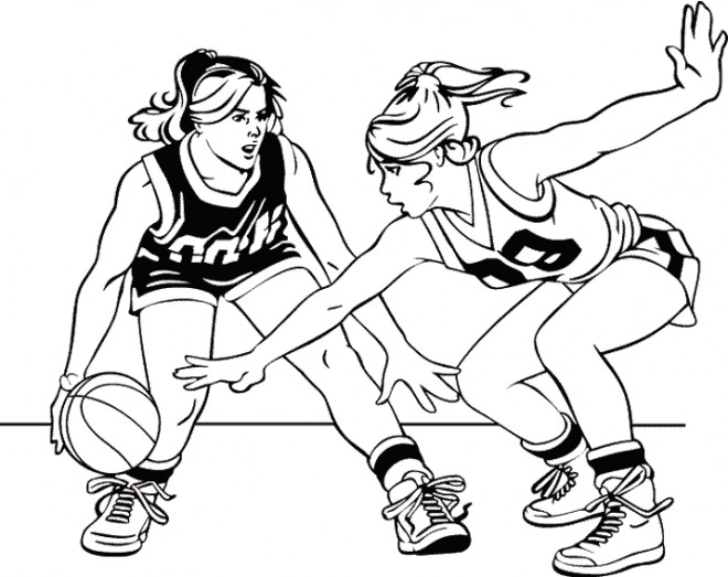 Coloriage Basket A Imprimer