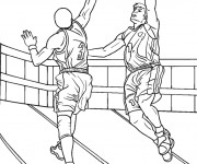 Coloriage et dessins gratuit Basketball maternelle à imprimer
