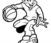 Coloriage Basketball sp&eacute;cial