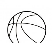 Coloriage Basketball sport de salle