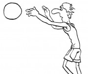 Coloriage Basketteur facile