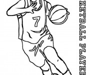 Coloriage Joueur Basket