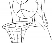 Coloriage Un tire dans le panneau