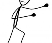 Coloriage Boxe simple