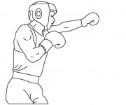 Coloriage Boxe