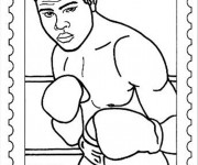 Coloriage Boxeur Joe Louis