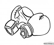 Coloriage Des Gants de Boxe