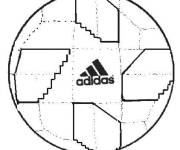 Coloriage et dessins gratuit Ballon Adidas de la coupe du monde à imprimer