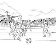 Coloriage Coupe Du Monde Fifa Football style dessin anim&eacute;