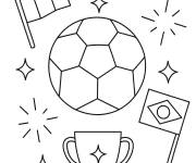 Coloriage Coupe du monde pour maternelle