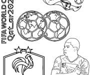 Coloriage et dessins gratuit Equipe de France de la Coupe du Monde 2022 à imprimer