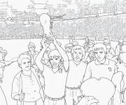Coloriage L'Italie remporte la Coupe du monde 1982