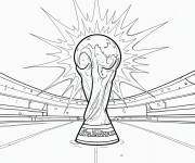 Coloriage La c&eacute;l&eacute;bration de la Coupe du monde