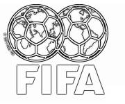 Coloriage La FIFA organisatrice de la coupe du monde