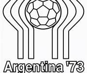 Coloriage Logo de la Coupe du monde 1978 en Argentine
