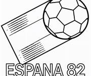 Coloriage Logo de la Coupe du monde 1982 en Espagne