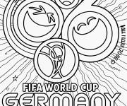 Coloriage Logo de la Coupe du monde 2006 en Allemagne