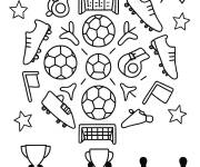 Coloriage Mandala de la coupe du monde