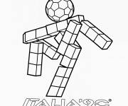 Coloriage Symbole de la Coupe du monde 1990