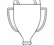 Coloriage Troph&eacute;e Coupe du Monde facile