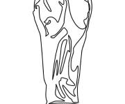 Coloriage et dessins gratuit Troph&eacute;e de la Coupe du Monde dessin&eacute; &agrave; la main à imprimer