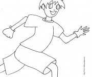 Coloriage et dessins gratuit Courir à colorier à imprimer