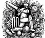 Coloriage Affiche magnifique de Cricket