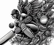 Coloriage Cricket anti-stress