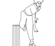 Coloriage Joueur Jhulan Goswami de Cricket