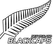 Coloriage Logo de l'&eacute;quipe de Nouvelle-Z&eacute;lande de Cricket