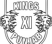 Coloriage Logo Rois XI Punjab Cricket